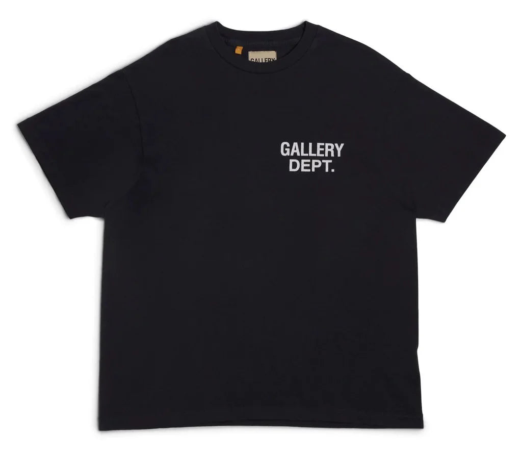 GALLERY D-EPT T-Shirt Car Letter Short Sleeve Men And Women High Street Half Sleeve Car Print Round Neck Loose Men's Tops Round Neck Casual Short Sleeve GALLERY