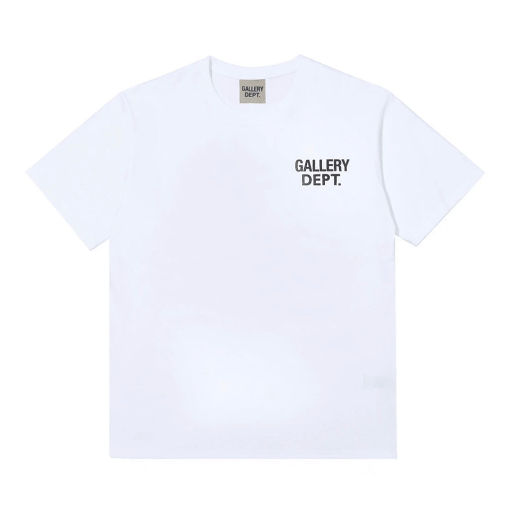 GALLERY D-EPT T-Shirt Car Letter Short Sleeve Men And Women High Street Half Sleeve Car Print Round Neck Loose Men's Tops Round Neck Casual Short Sleeve GALLERY